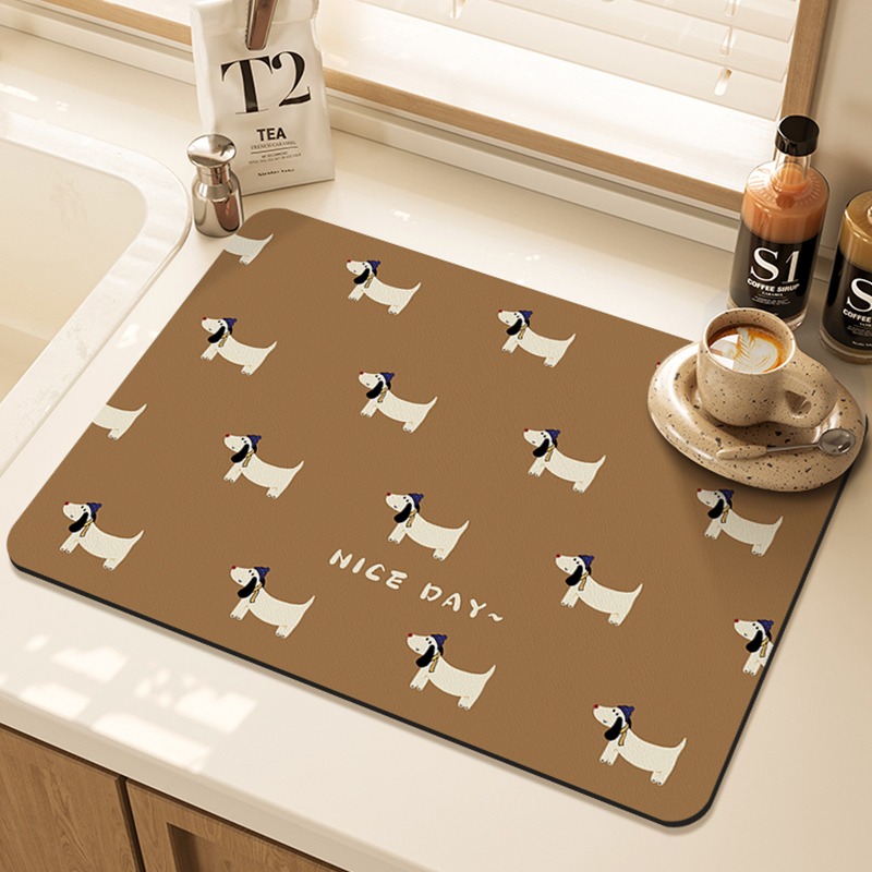 Bar Mat Rubber - Tappetino per asciugatura da cucina stampato