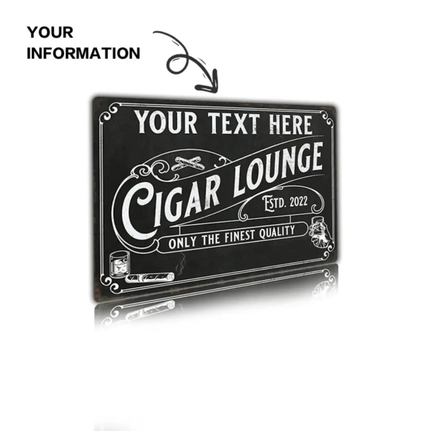 CIFbuy Targa in Alluminio Pers - Home Bar Lounge recensione e prezzo