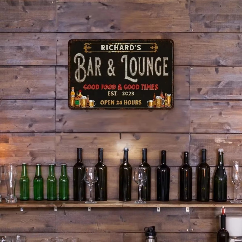Targa da parete in metallo per - Home Bar Lounge recensione e prezzo