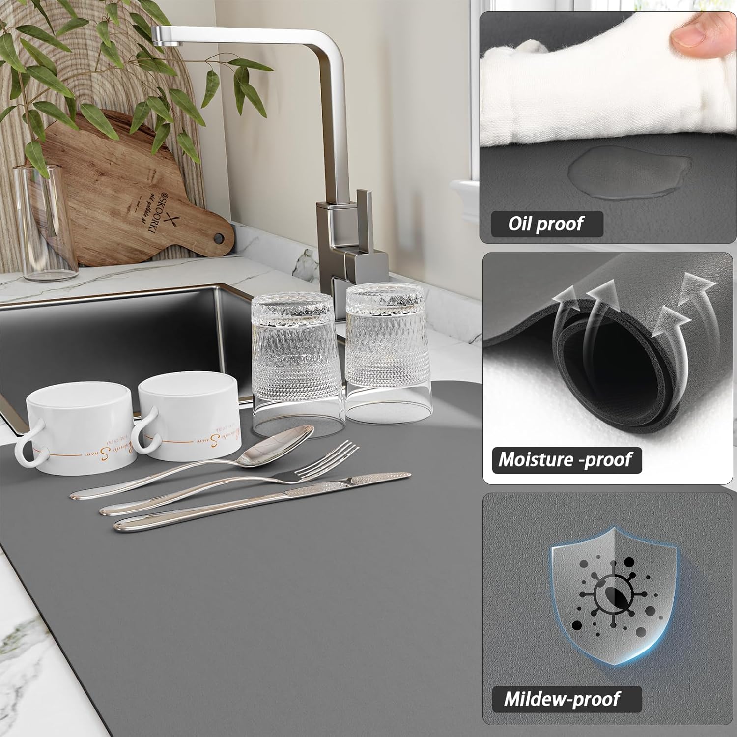 Tappetino per asciugare tazze  - Bar Mat Rubber recensione e prezzo